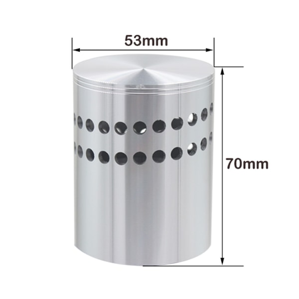 Aluminium LED-vägglampa för inomhusbruk, dekorationsbelysning, AC 110-240V (varmvit)