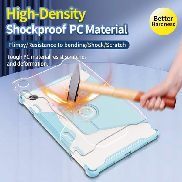 Samsung Galaxy Tab A8 10.5 (2021) 360° Rotating Armored Läderfodral Grå