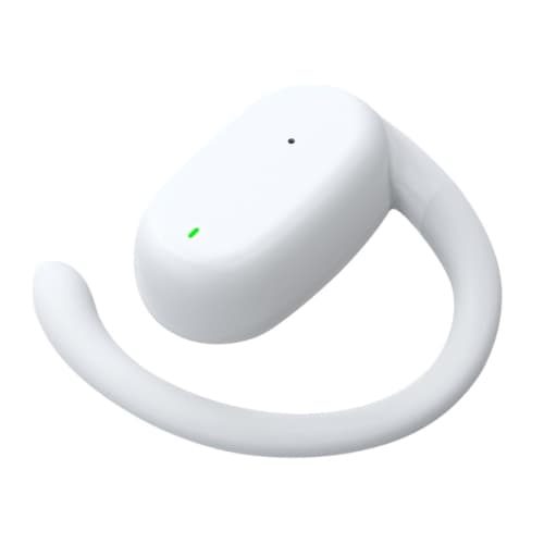 Hängande öra externt ljud enkel öra stereo Bluetooth-hörlurar Vit
