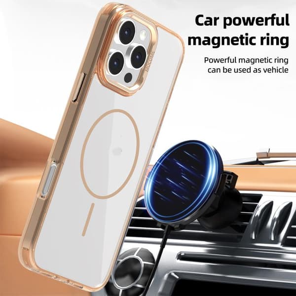 iPhone 16 Pro Max Star Shield Tunn Cirkel MagSafe Skal Ökenguld