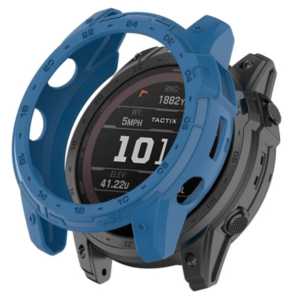 För Garmin Enduro2 / Tactix7 Armor Hollow TPU watch Dark Blue