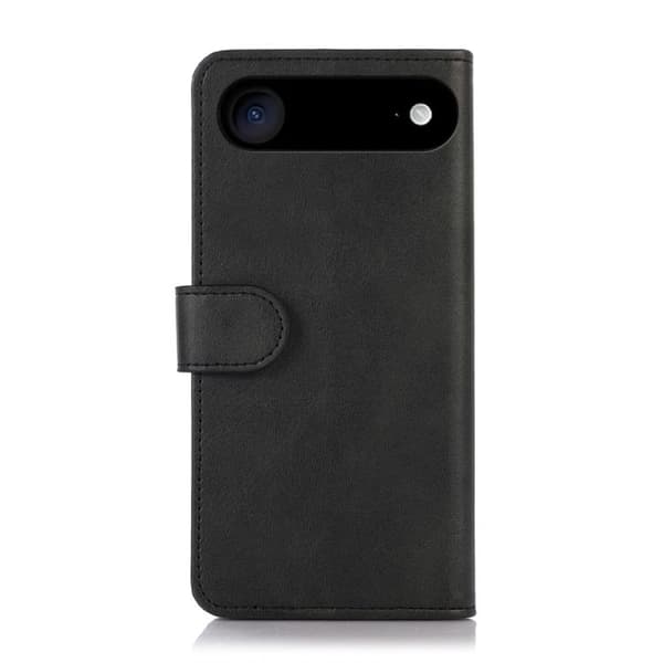 iPhone 17 Air Skal läderfodral - ko-textur Svart