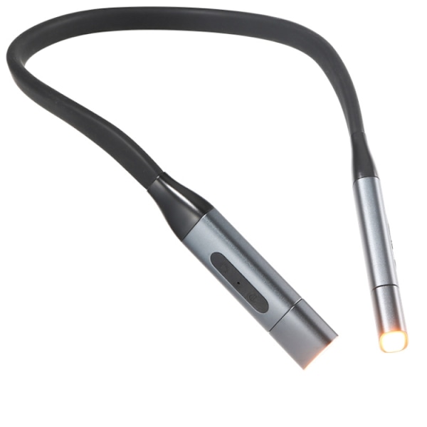 YJD-5326 Dubbeldriven Silikon Hängande Halslampa Stor Kapacitet Och Lång Batteritid Trefärgsljus Läsnattlampa