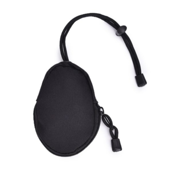 Mini Utomhus Vandring EDC Bärvässel Nyckel Myntväska Svart