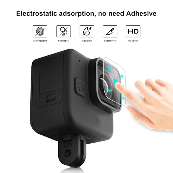 2 st linsskydd i härdat glas för GoPro Hero11 Black Mini