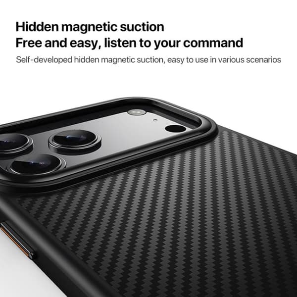 iPhone 18 Pro / iPhone 17 Pro Kevlar Fiber Stötsäker MagSafe Skal