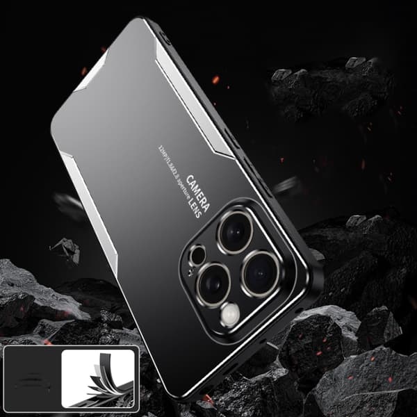 iPhone 18 Pro Max / iPhone 17 Pro Max Skal - Blade Series TPU Hybrid Metall Guld
