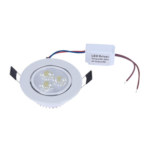 3W LED-downlight med takbelysning