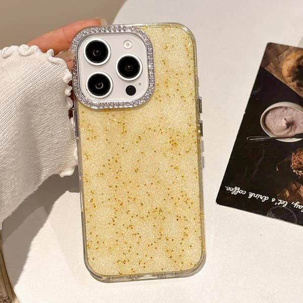 iPhone 16 Pro Max Diamantram Glitter PC Hybrid TPU Skal