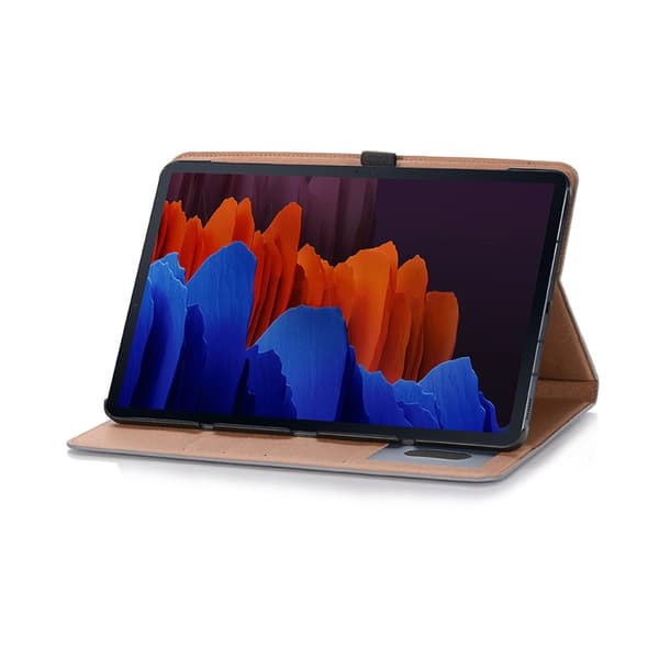Samsung Galaxy Tab S9 FE Retro Läderfodral Grå