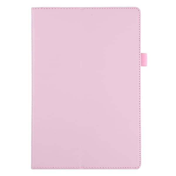 Samsung Galaxy Tab A8 10.5 (2021) Litchi Textur Läderfodral Rosa