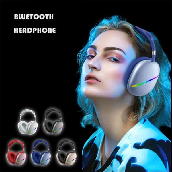 AKZ MAX10 Trådlöst Bluetooth-musikheadset med mikrofon, stödjer TF-kort Blå