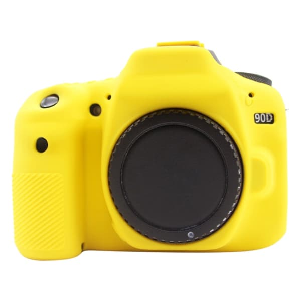Mjukt silikonfodral för Canon EOS 90D Gul