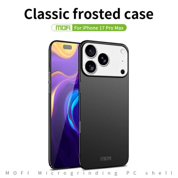 iPhone 18 Pro Max / iPhone 17 Pro Max Skal MOFI Frostad PC Ultratunn Hård Guld