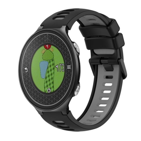 För Garmin Approach S6 Tvåfärgad watch Black-Grey