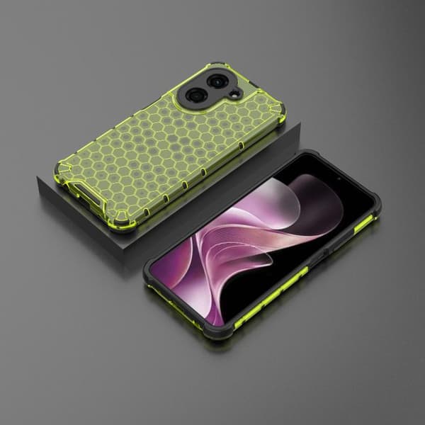 Redmi A5 4G / Poco C71 - Honeycomb Stöttålig Mobilskal Grön