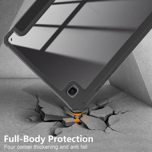 Samsung Galaxy Tab S6 Lite 3-Fold Smart Läderfodral Svart