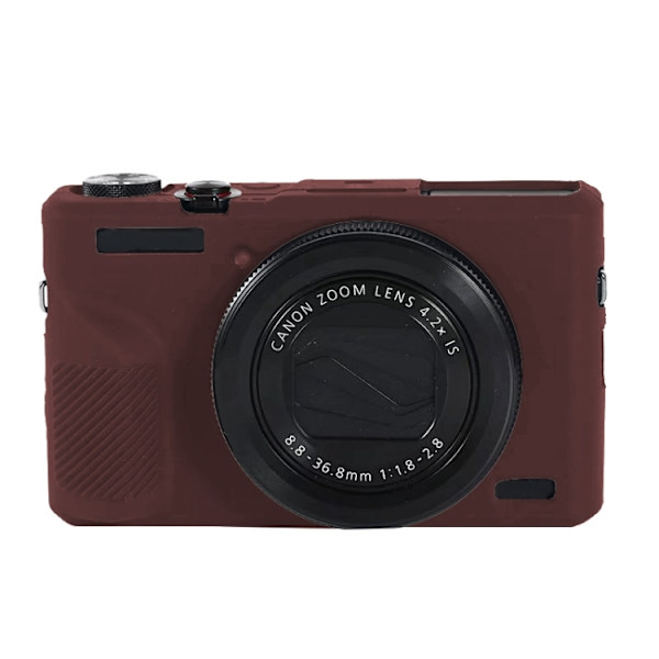 Mjukt silikonfodral för Canon PowerShot G7 X Mark III / G7X III / G7X3 Kaffe