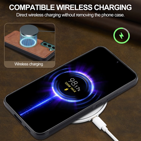 Samsung Galaxy S21+ 5G Skal LC.IMEEKE Magsafe Brun