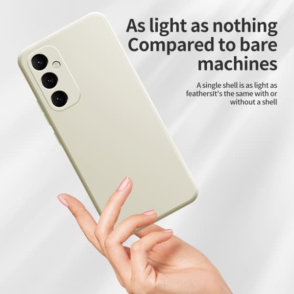 Samsung Galaxy A55 Skal i Imiterad Flytande Silikon Grå