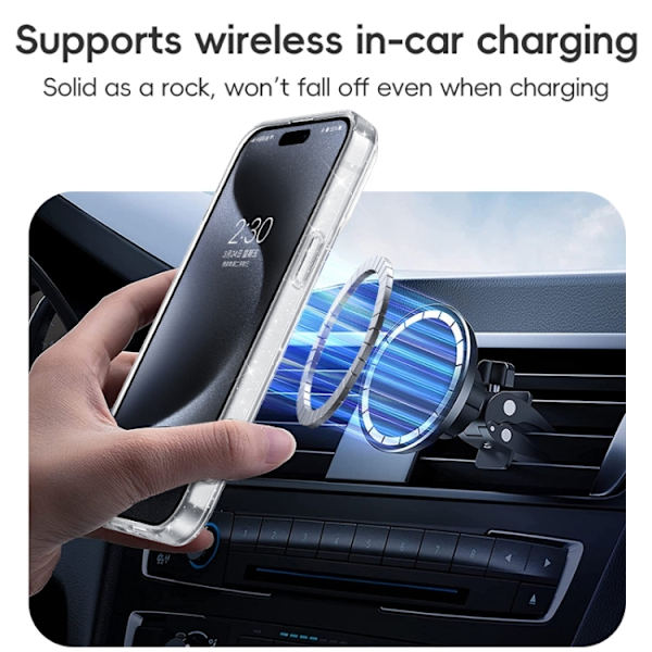 iPhone 16 Pro Max Shiny Shield MagSafe Linshållare Skal Rosa