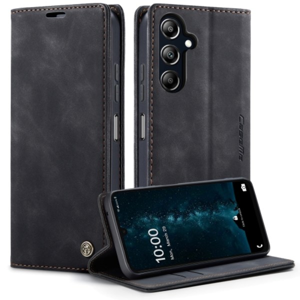 Samsung Galaxy A16 5G Skal CaseMe 013 Multifunktionell Horisontell Flip Läder Svart
