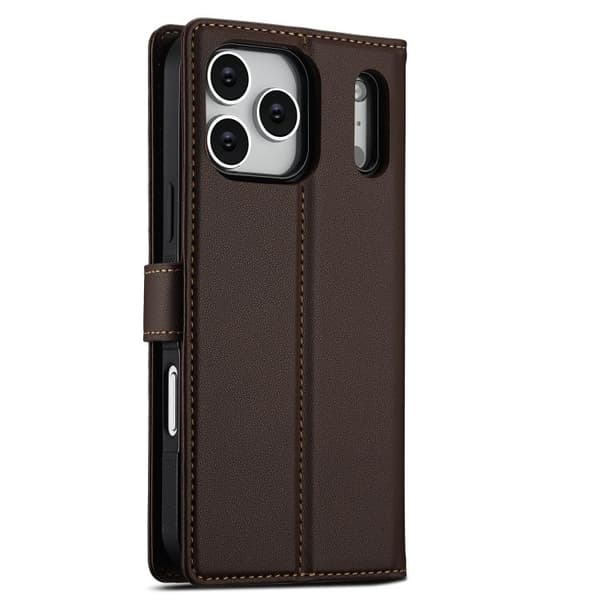 iPhone 18 Pro Max / iPhone 17 Pro Max Skal med Lanyard - LC.IMEEKE L2 Series Detachable Magsafe Brun