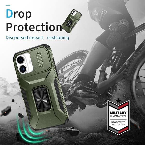 iPhone 17 Skal med Sliding Camshield Holder Alpingrön