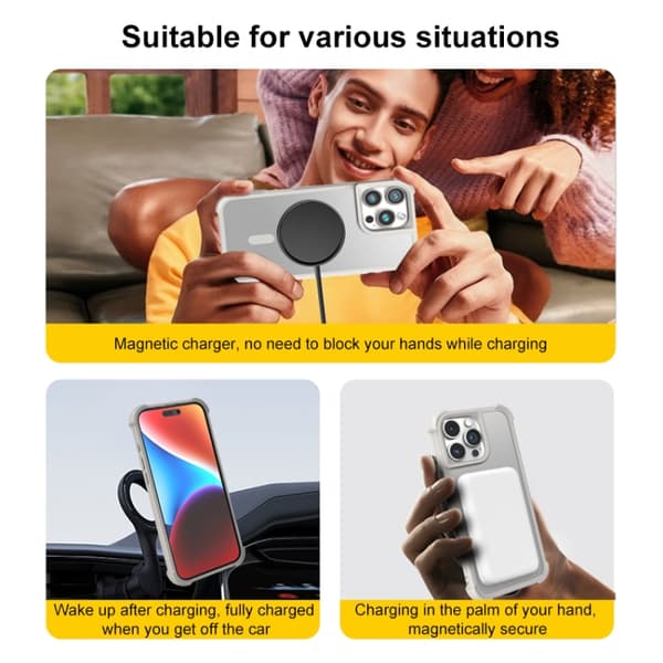 iPhone 16 Pro Max Skal med MagSafe - Premium Skydd och Stil Grå