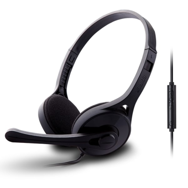Edifier K550 3,5 mm plugg trådbunden trådstyrning stereo datorspelheadset med mikrofon Elegant svart