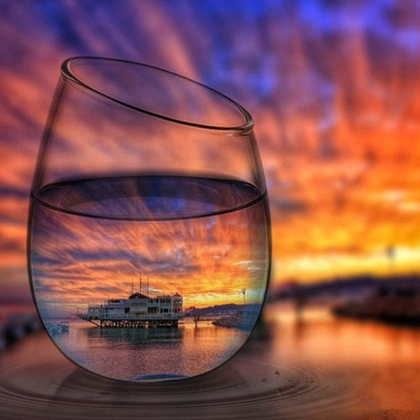 5D DIY Diamond painting - Sunset By The Sea
