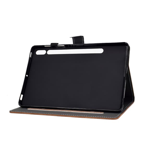 Samsung Galaxy Tab S8/S7 Läderfodral med Ko lädertextur Brun