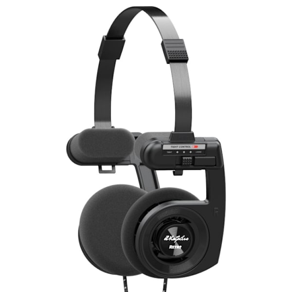 WhatPlus Retro Computer Gaming Trådlösa Bluetooth-headset Svamp Öronmuffar Svart