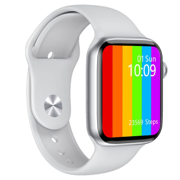W46 1,75 tums IPS-färgskärm IP68 Vattentät Smartwatch Silver