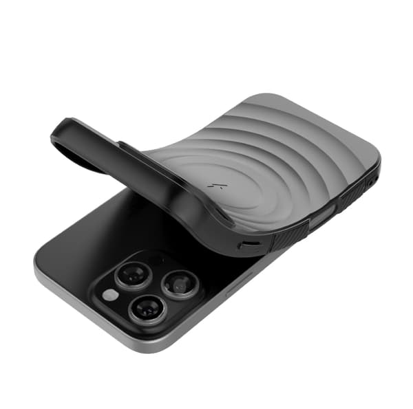 iPhone 16 Pro Max Lensram med korrugerad MagSafe Skal Grå
