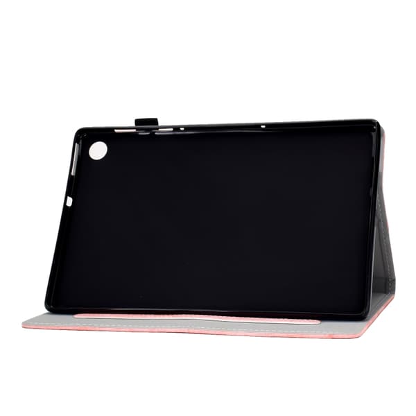 Samsung Galaxy Tab A9 / A11 Marble Style Smart Leather Case Rosa