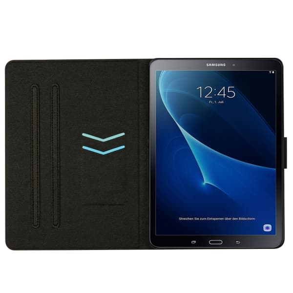 Samsung Galaxy Tab A 10.1 T580 Marble Mönster Smart Läderfodral Splicing Marble