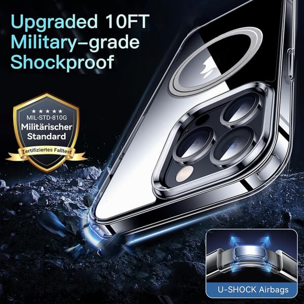 iPhone 16 Pro Max LK Crystal Clear MagSafe Magnetisk Skal