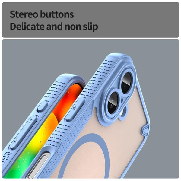 iPhone 17 Skal med Armor Glaze MagSafe Magnetisk Blå