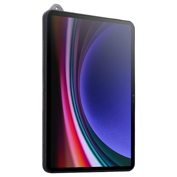 Samsung Galaxy Tab A9 / A11 TPU Läderfodral med Handledsrem Grå