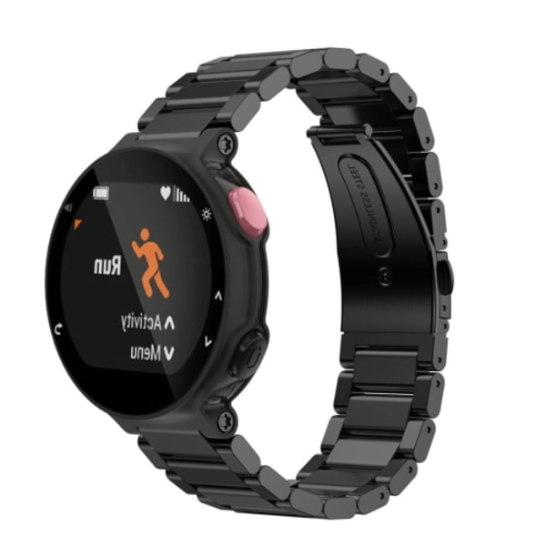 Universal Smart Watch Watch med tre stålremsor för Garmin Forerunner 220 / 230 / 235 / 630 / 620 / 735 Black