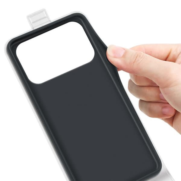 iPhone 18 Pro / iPhone 17 Pro Skal Läderfodral med Textur och Vertikal Flip Vit
