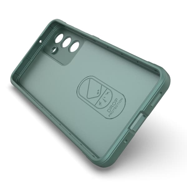 Samsung Galaxy M55 5G Skal Magic Shield TPU + Flanell Grå