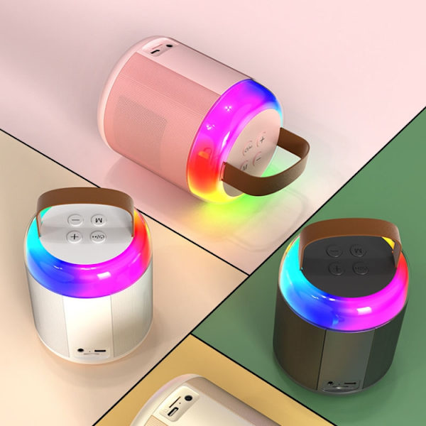 Hem Bärbar Bluetooth-högtalare Liten Utomhus Karaoke Ljud, Färg: Y1 Vit (Monokulärt vete)
