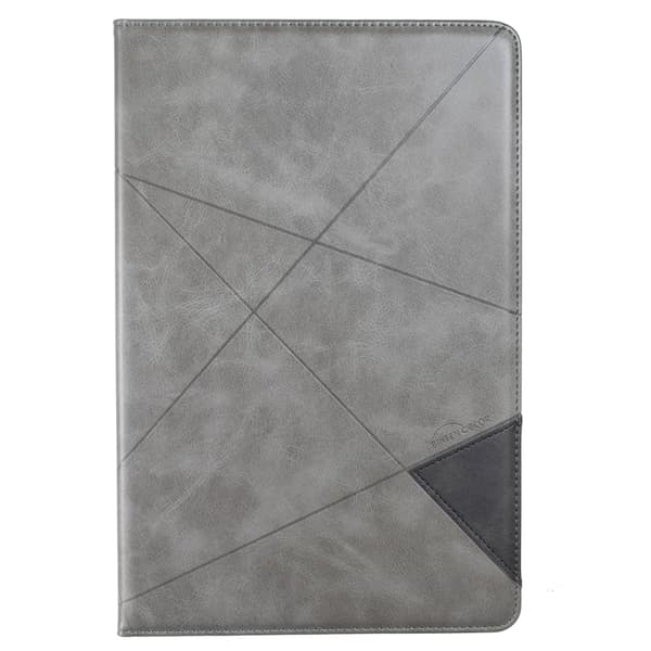 Samsung Galaxy Tab S8/S7+/S7 FE Prismatisk Läderfodral Grå