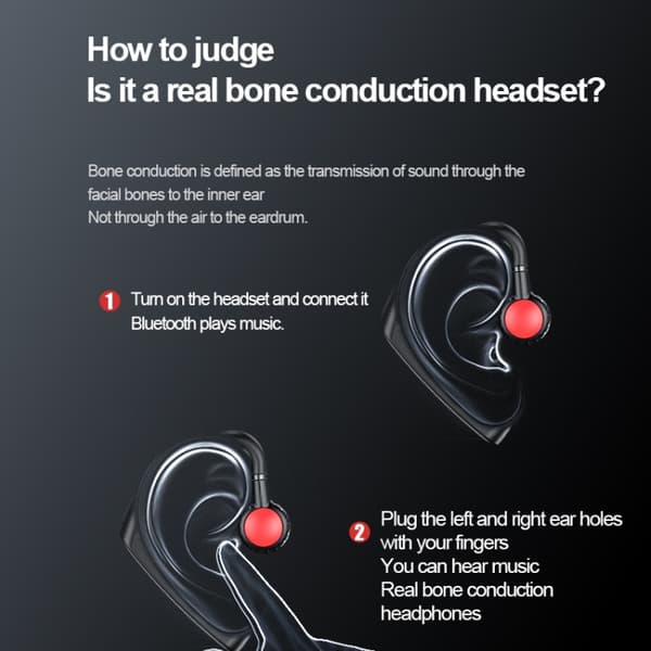 M-618 Benledning Hängande Öra Stereo Bluetooth Headset Grön