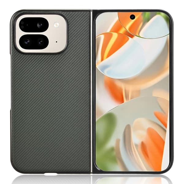 för Pixel 9 Pro Fold Skal i PU-läder och PC - Elegant och skyddande mobilskydd Grön