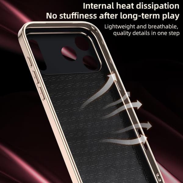 iPhone 17 Air Skal med lädertextur och kylfunktion Vit
