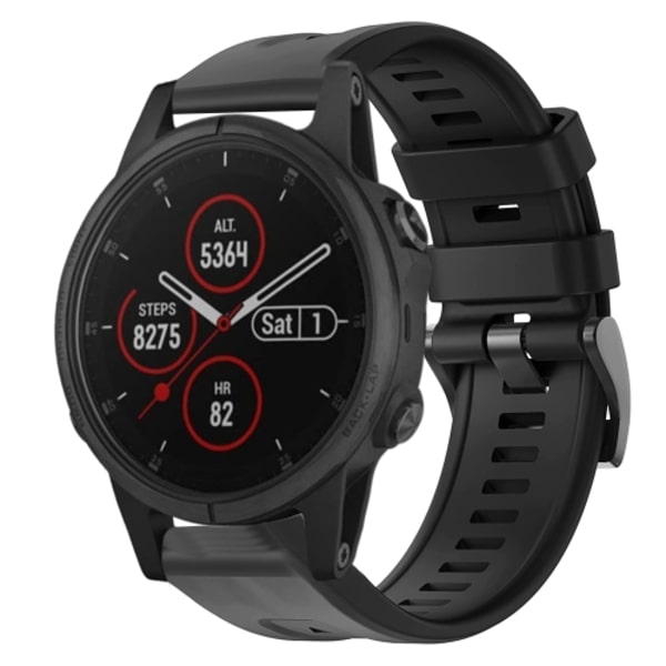 För Garmin Fenix ​​5S Plus metallspänne i enfärgad watch Black