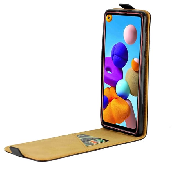 Redmi Note 14 4G - Vertikal Flip Läderfodral med Kortfack